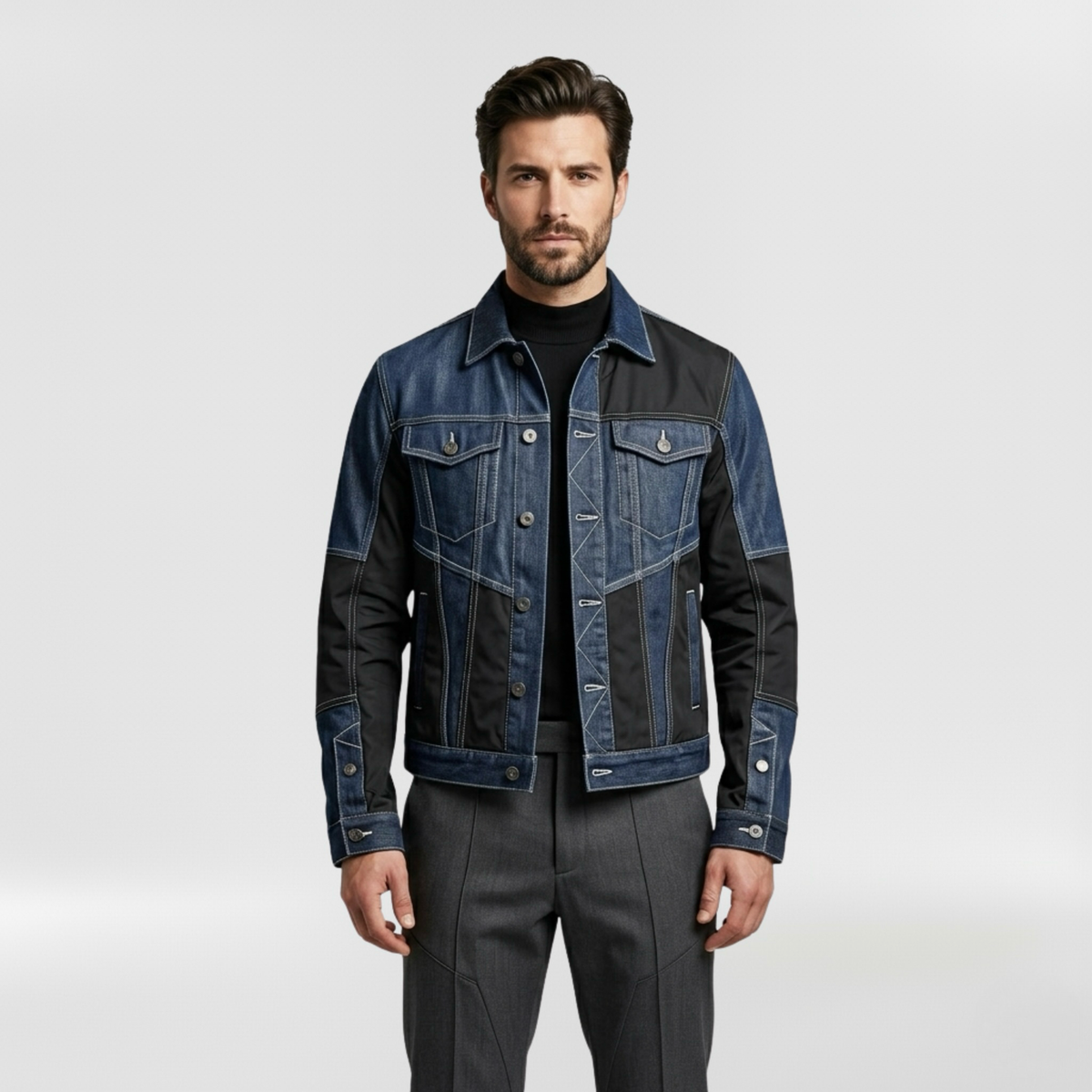 Men's Panel Denim Jacket