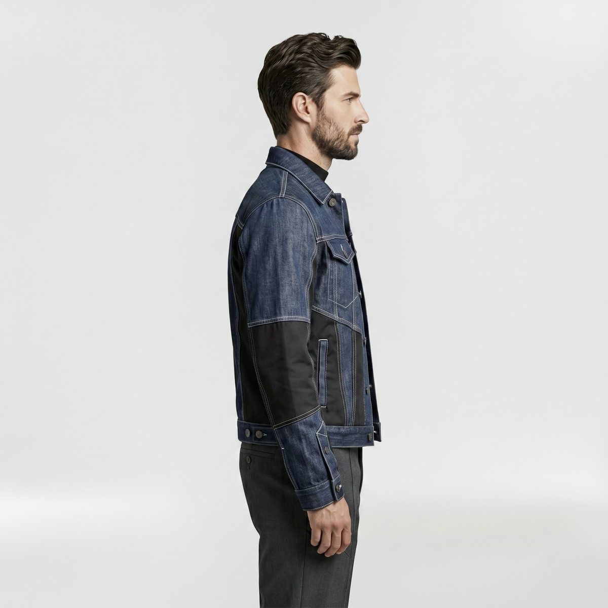 Men's Panel Denim Jacket