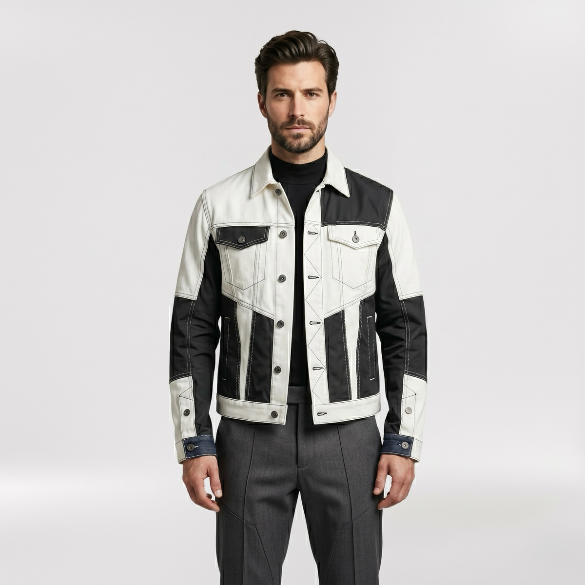 Men's Panel Denim Jacket