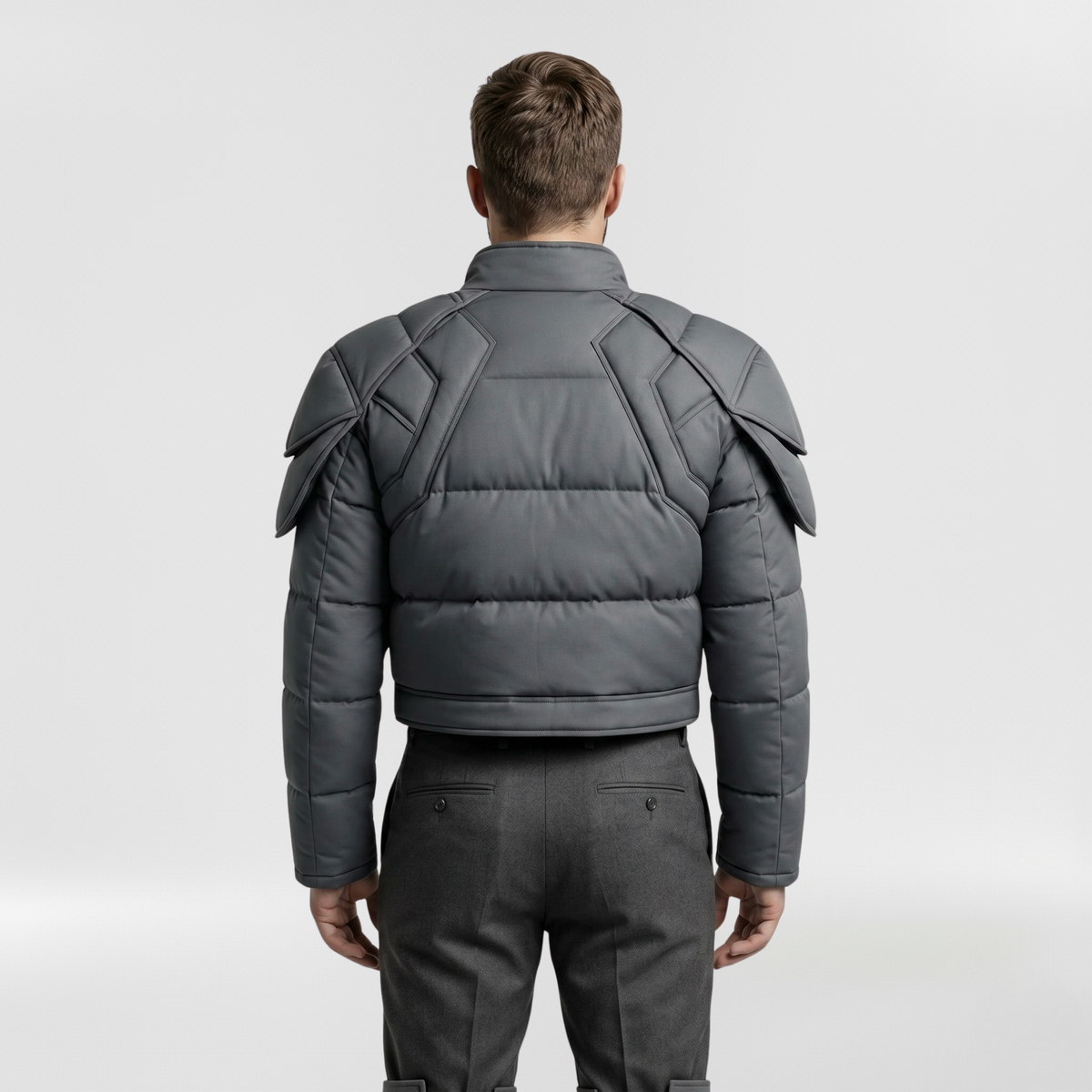 Men's Sculpted Panel Puffer Jacket