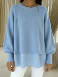 Women's two-piece effect sweater - Comfortable and stylish