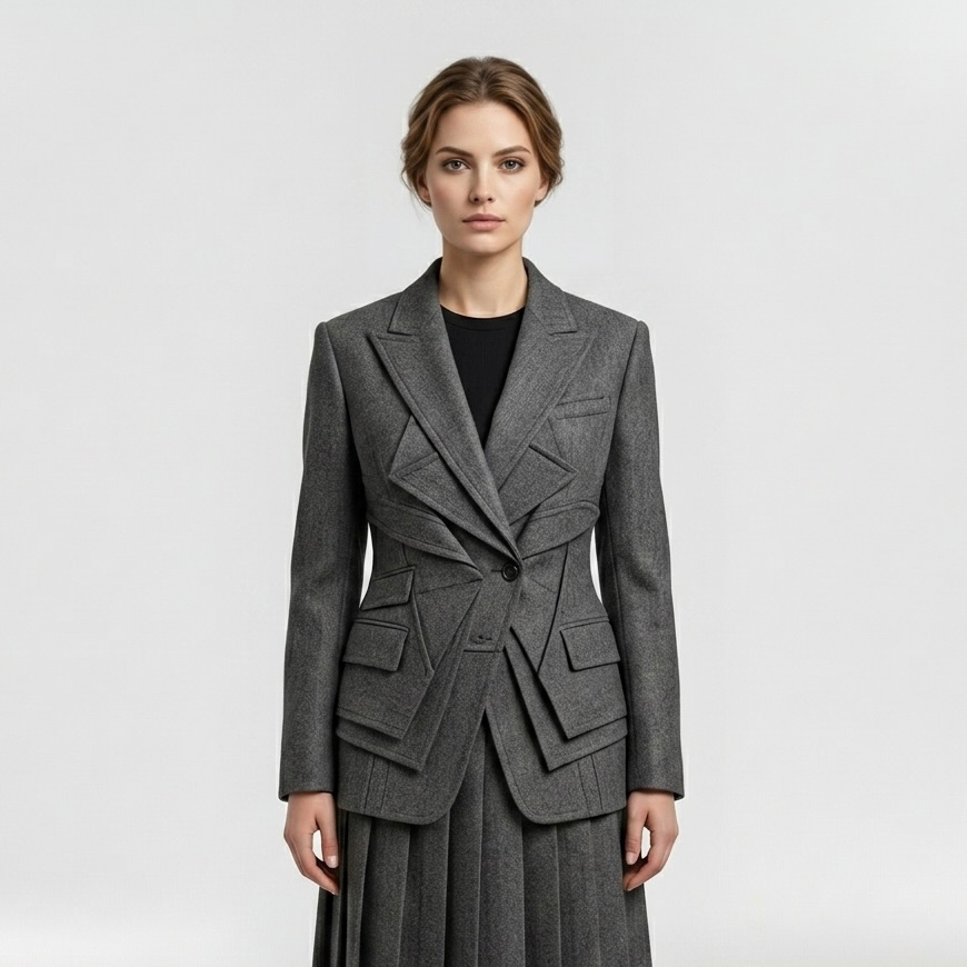 Women's Layered-Panel Blazer