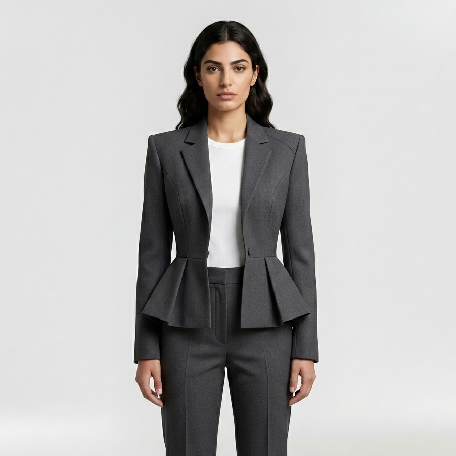 Women's Sculpted Peplum Blazer