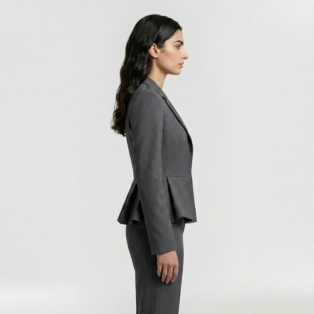 Women's Sculpted Peplum Blazer