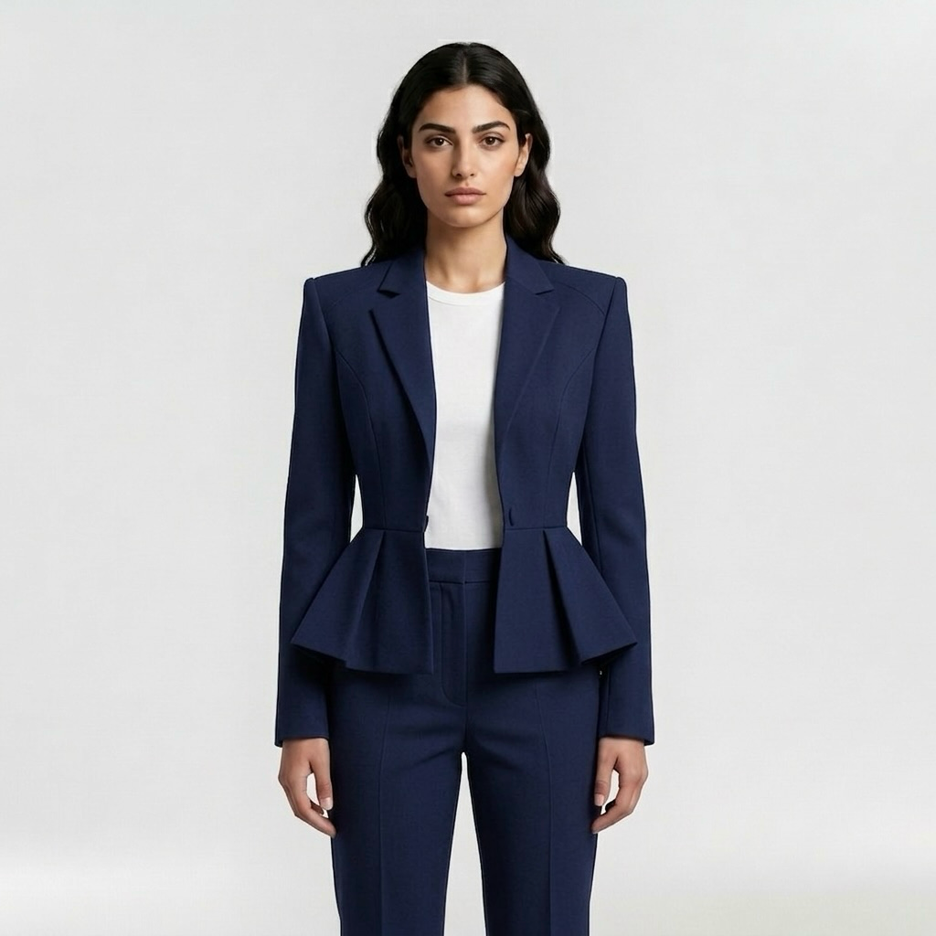 Women's Sculpted Peplum Blazer