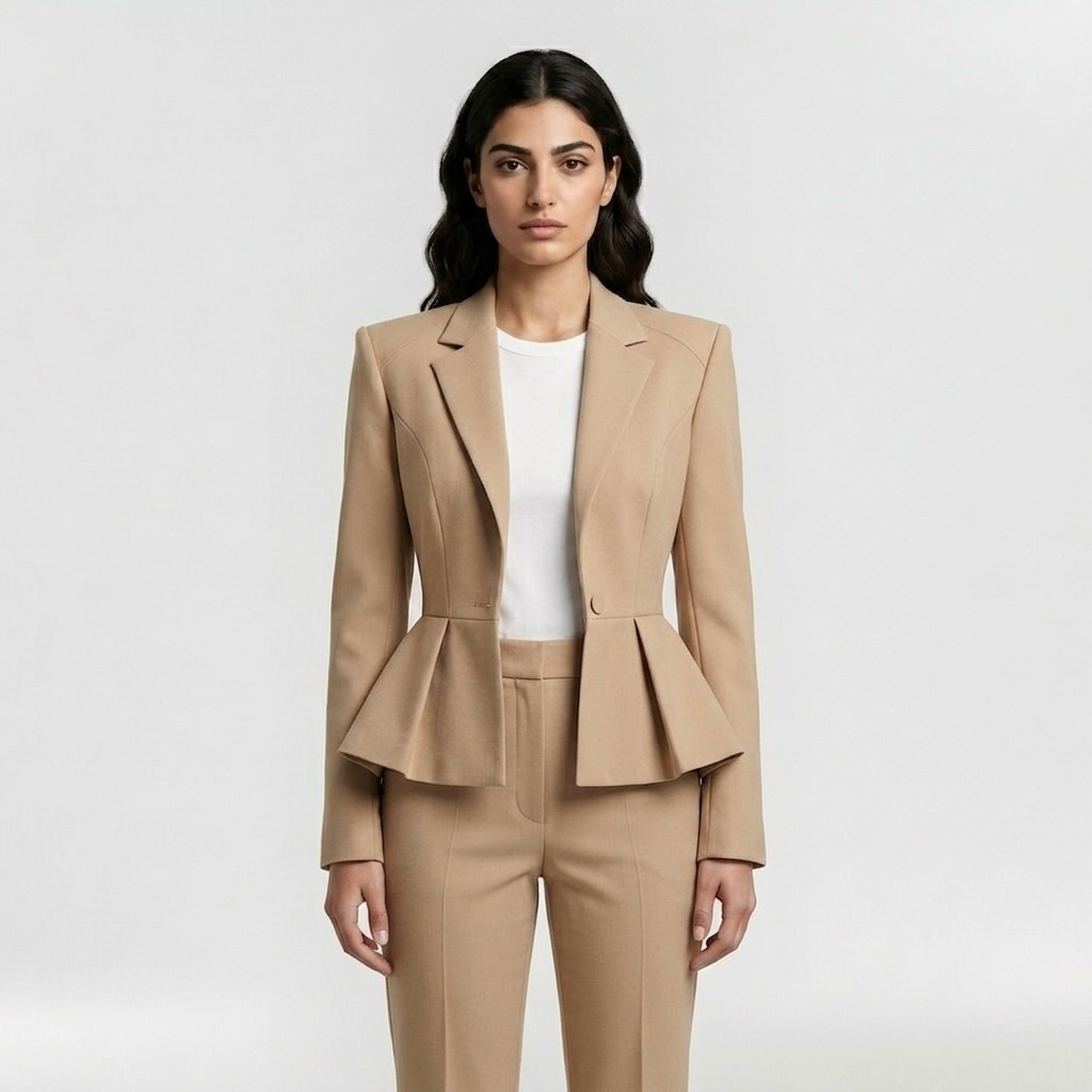 Women's Sculpted Peplum Blazer