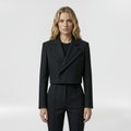 Women's Clean-Line Cropped Blazer