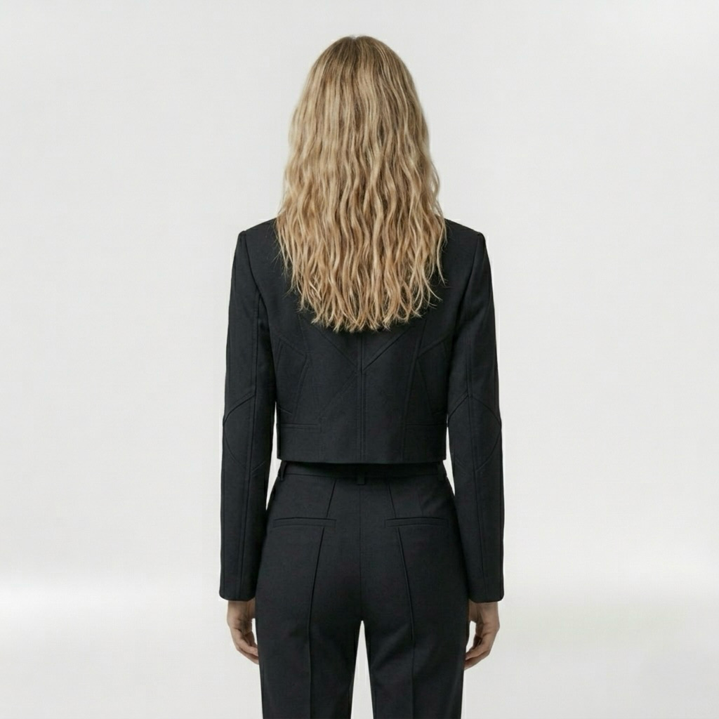Women's Clean-Line Cropped Blazer