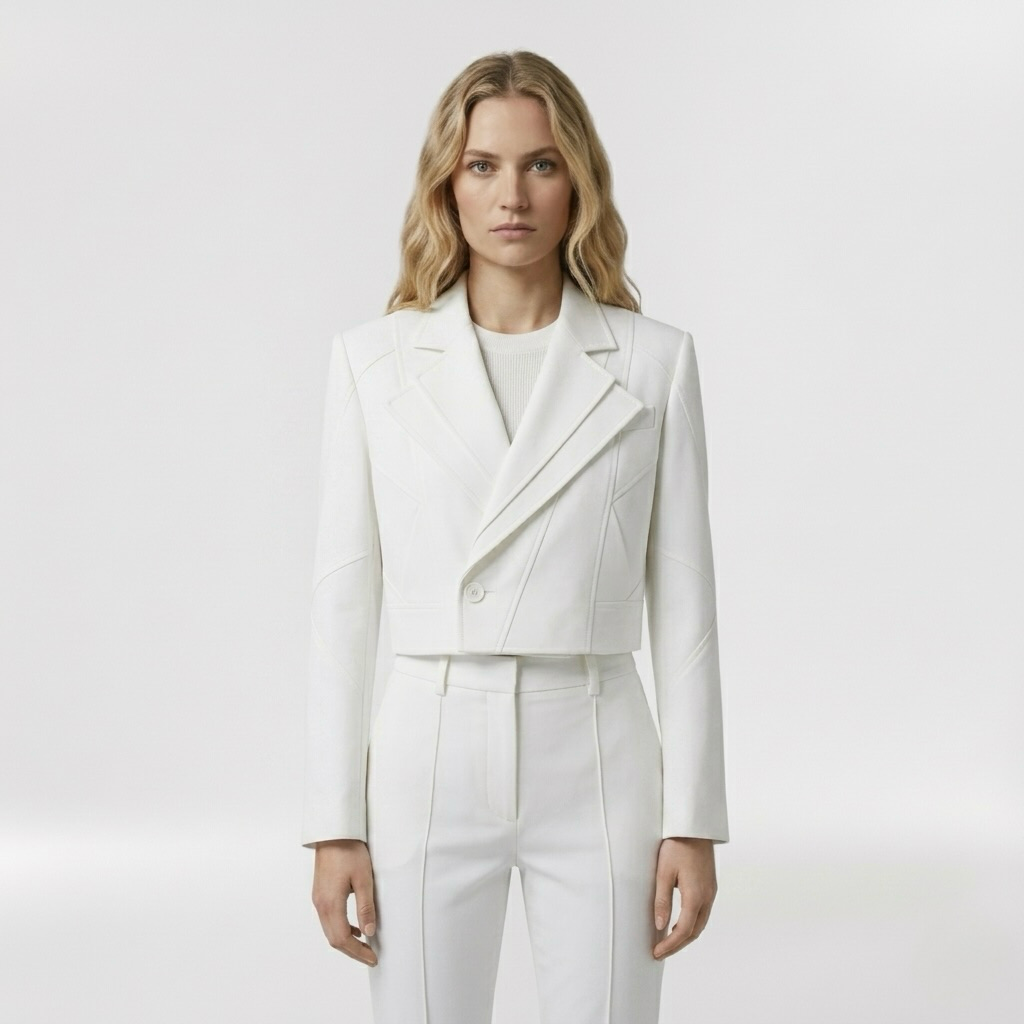 Women's Clean-Line Cropped Blazer