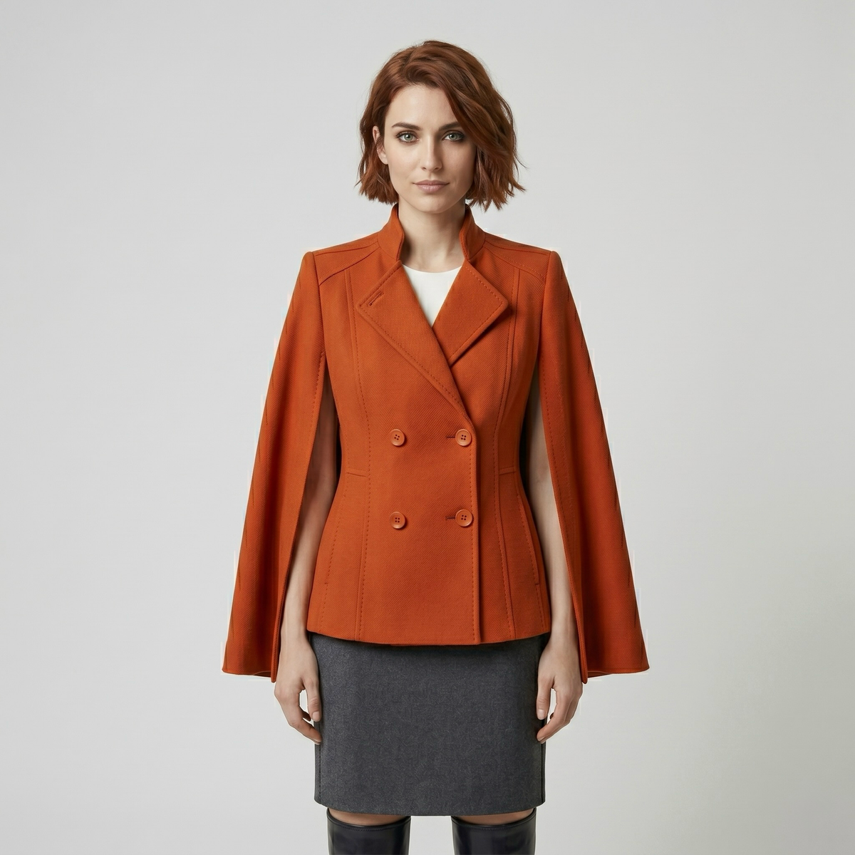 Women's Cape-Sleeve Tailored Blazer