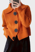 Women's chunky button sweater - Warm and stylish