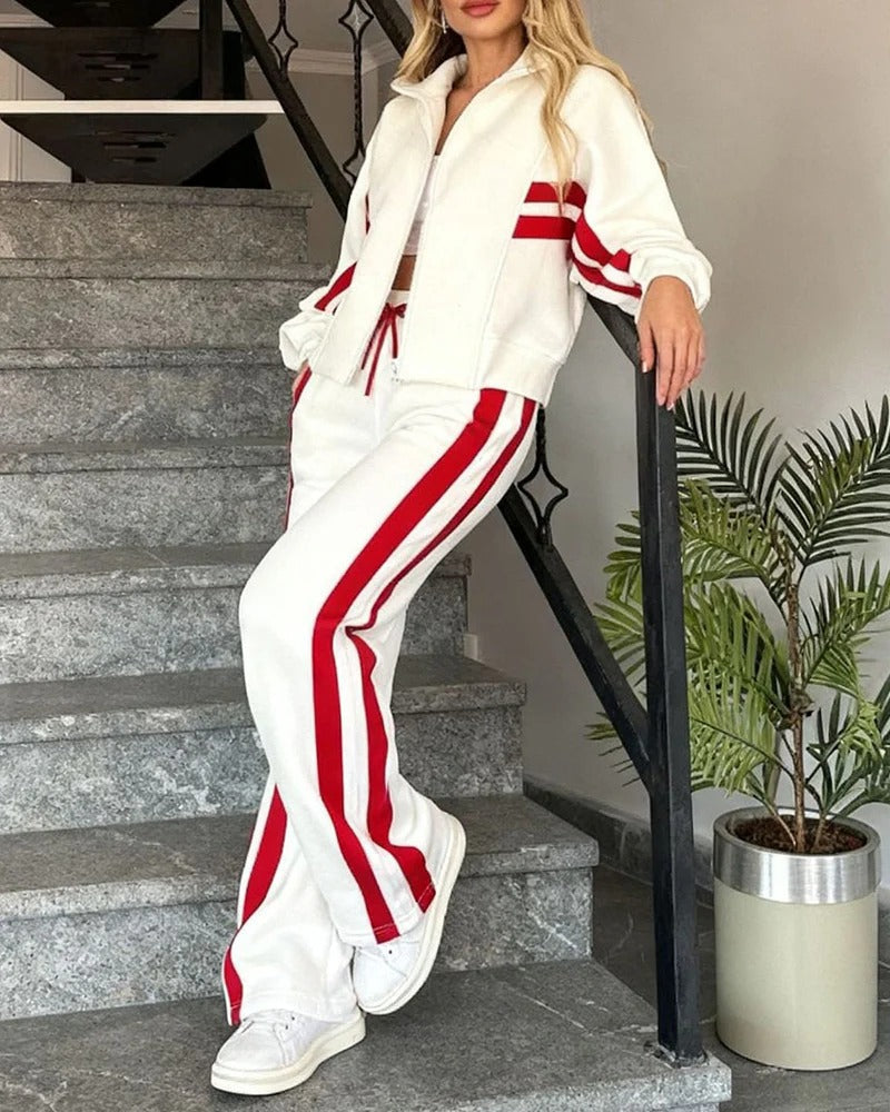 Women's two-piece tracksuit set - Sporty and modern