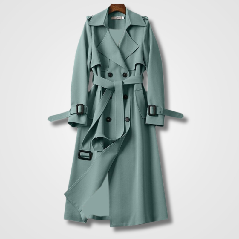 Women's vintage autumn trench coat - Elegant and versatile