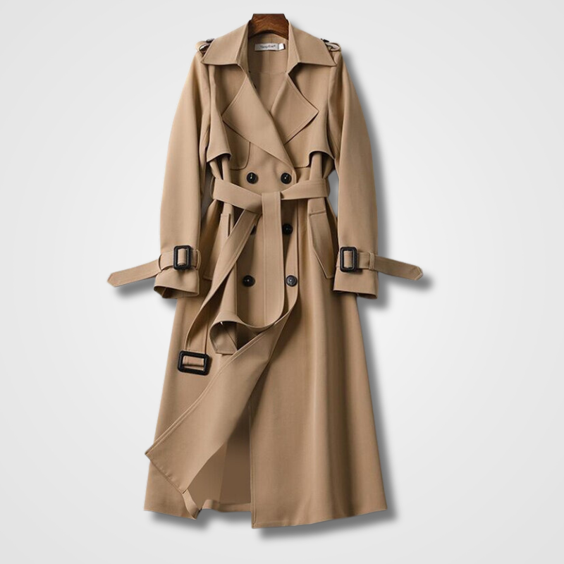 Women's vintage autumn trench coat - Elegant and versatile