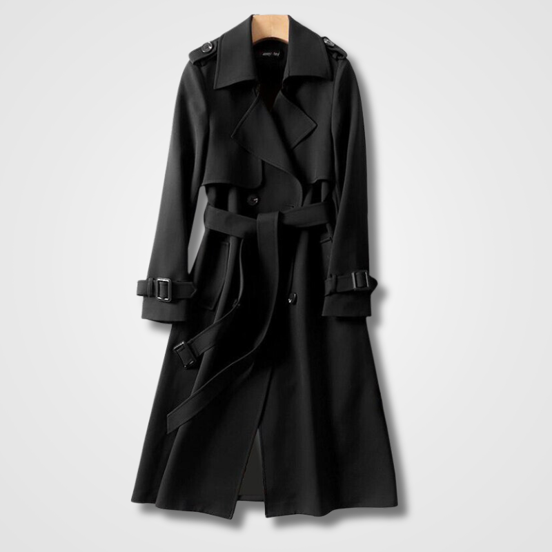 Women's vintage autumn trench coat - Elegant and versatile