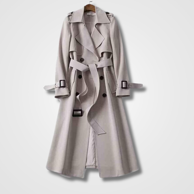 Women's vintage autumn trench coat - Elegant and versatile