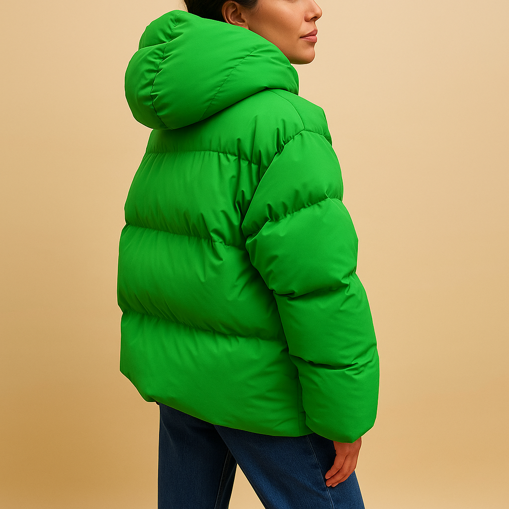 Women's lightweight hooded padded jacket - Warm and versatile