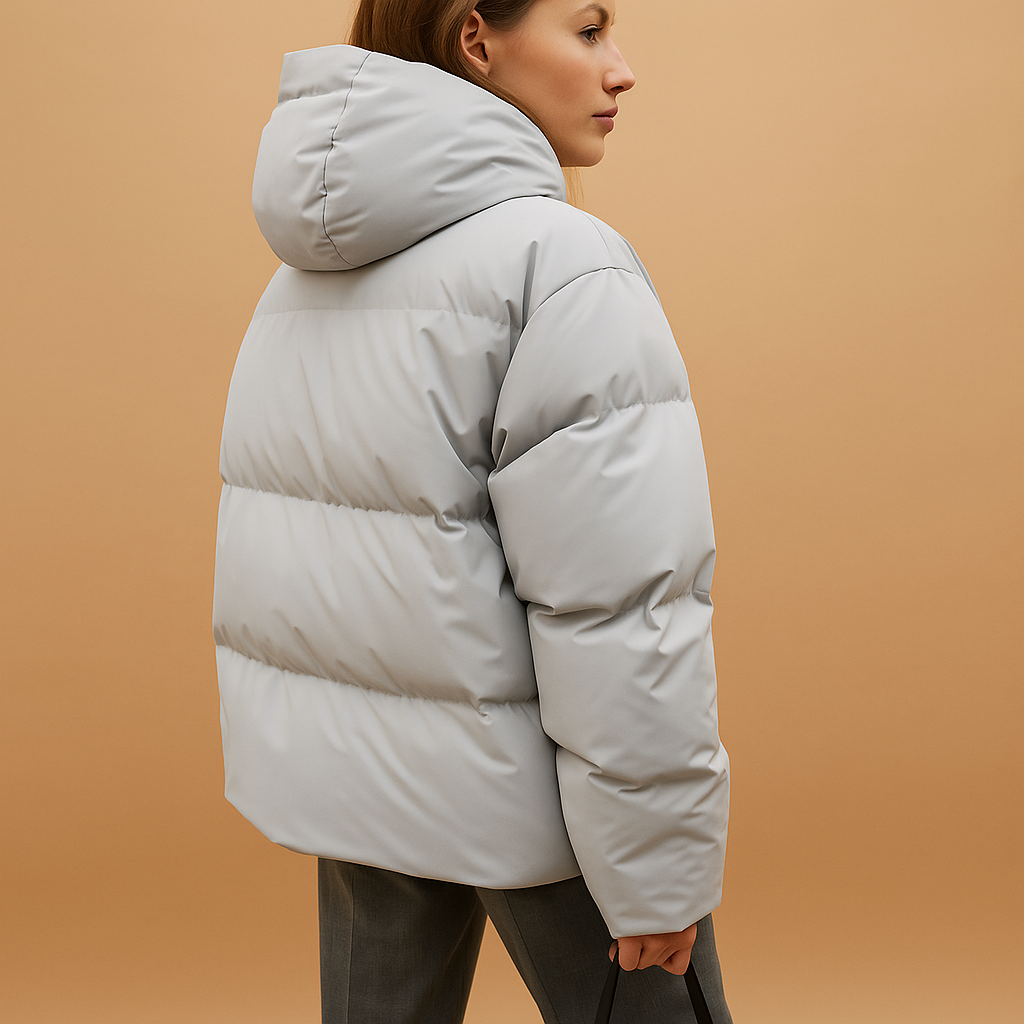 Women's lightweight hooded padded jacket - Warm and versatile